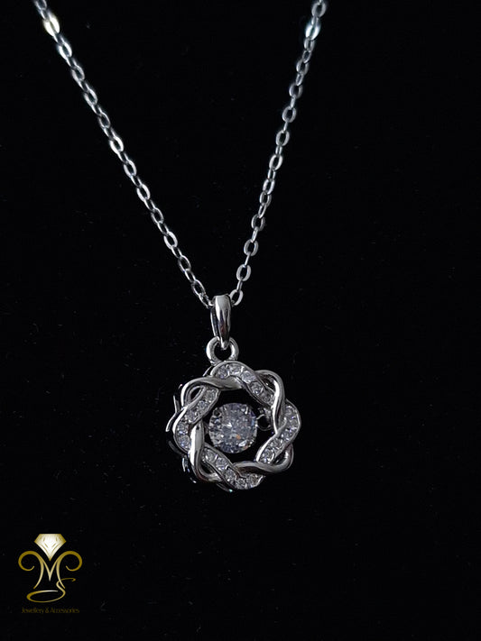 Luxurious and Elegant S925 Silver Flower necklace