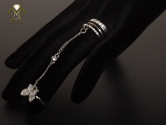 Butterfly Double Finger Chain Rings