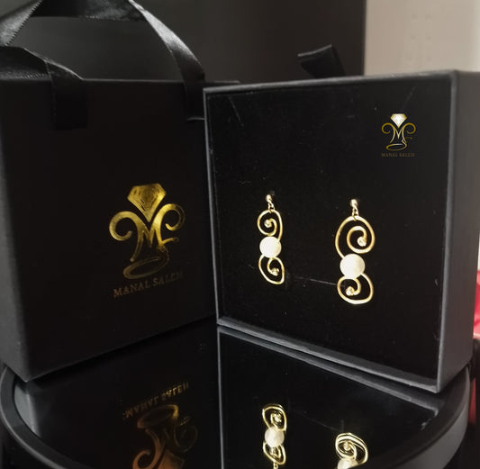 Double spin earrings