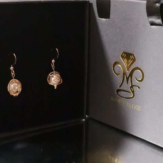 Golden Cage earrings