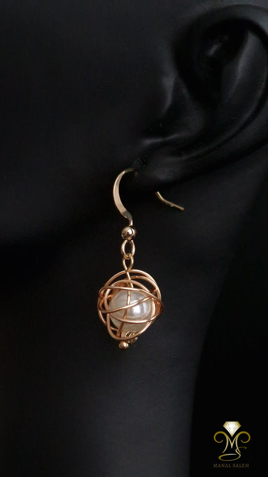 Golden Cage earrings