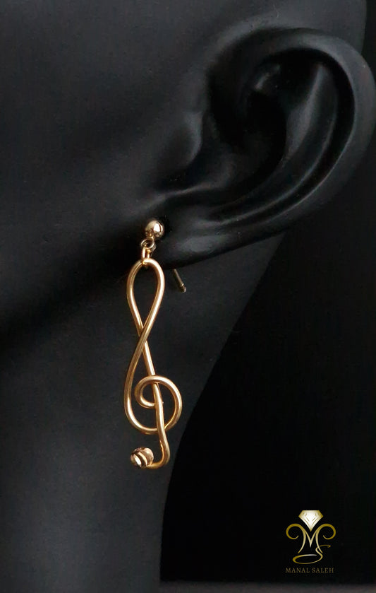 Treble Clef earrings