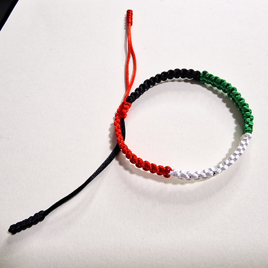Palestine flag colours bracelet