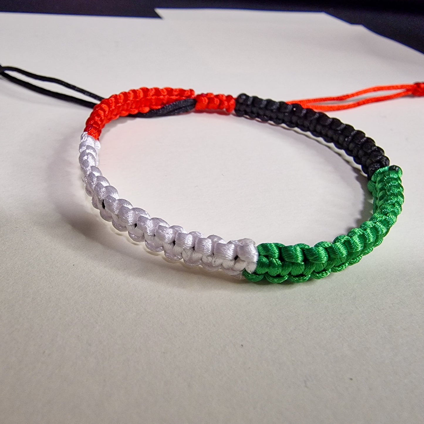 Palestine flag colours bracelet