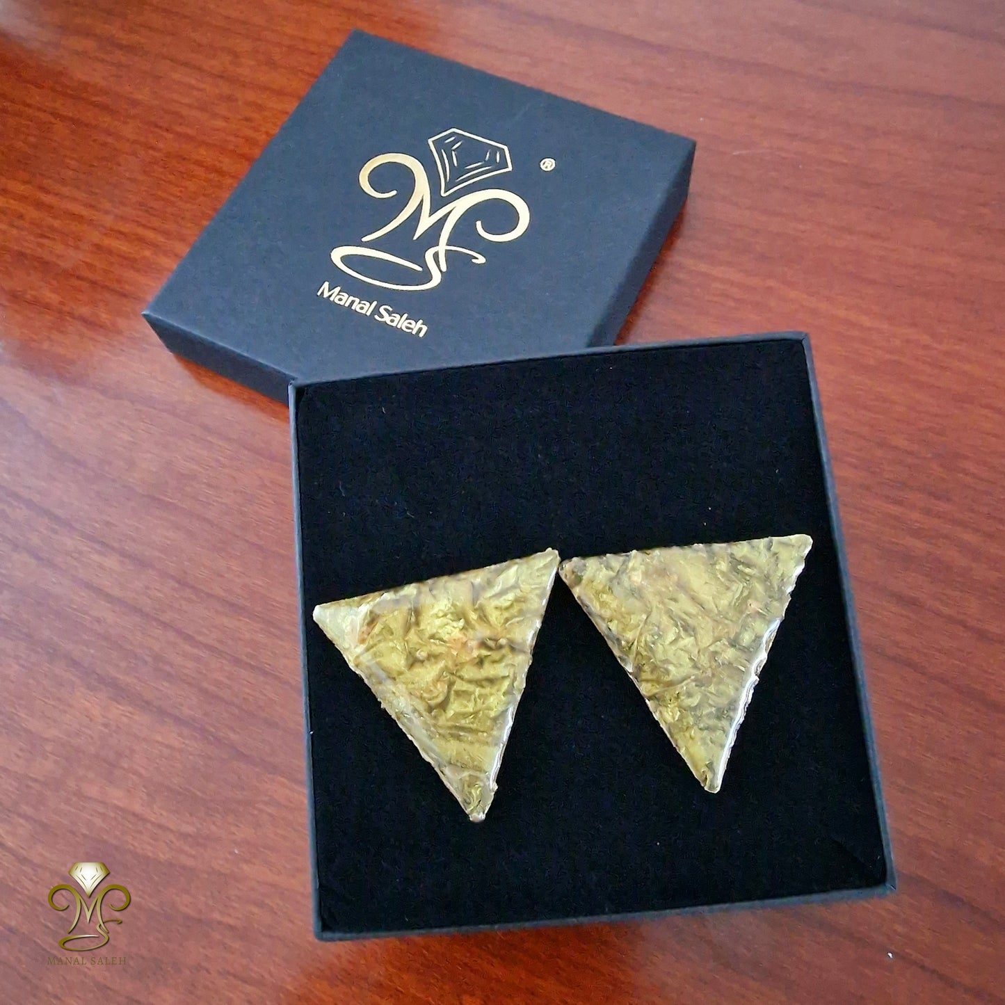 Golden mountains shape earrings (Pre-Order)