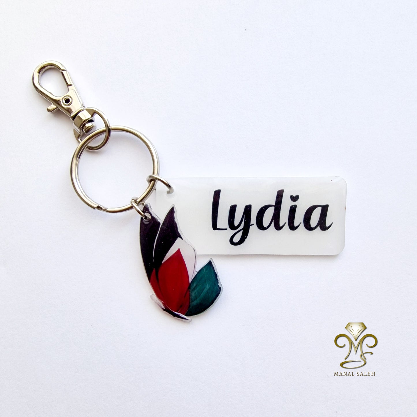 Lydia's Butterfly - The Keychain (Customised name!)