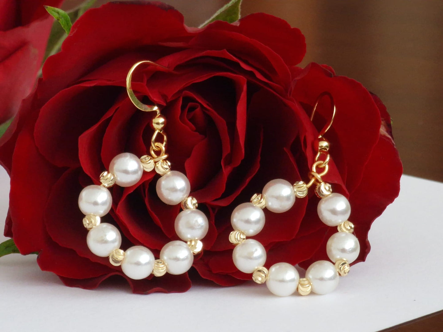 Sparkeling beads earrings