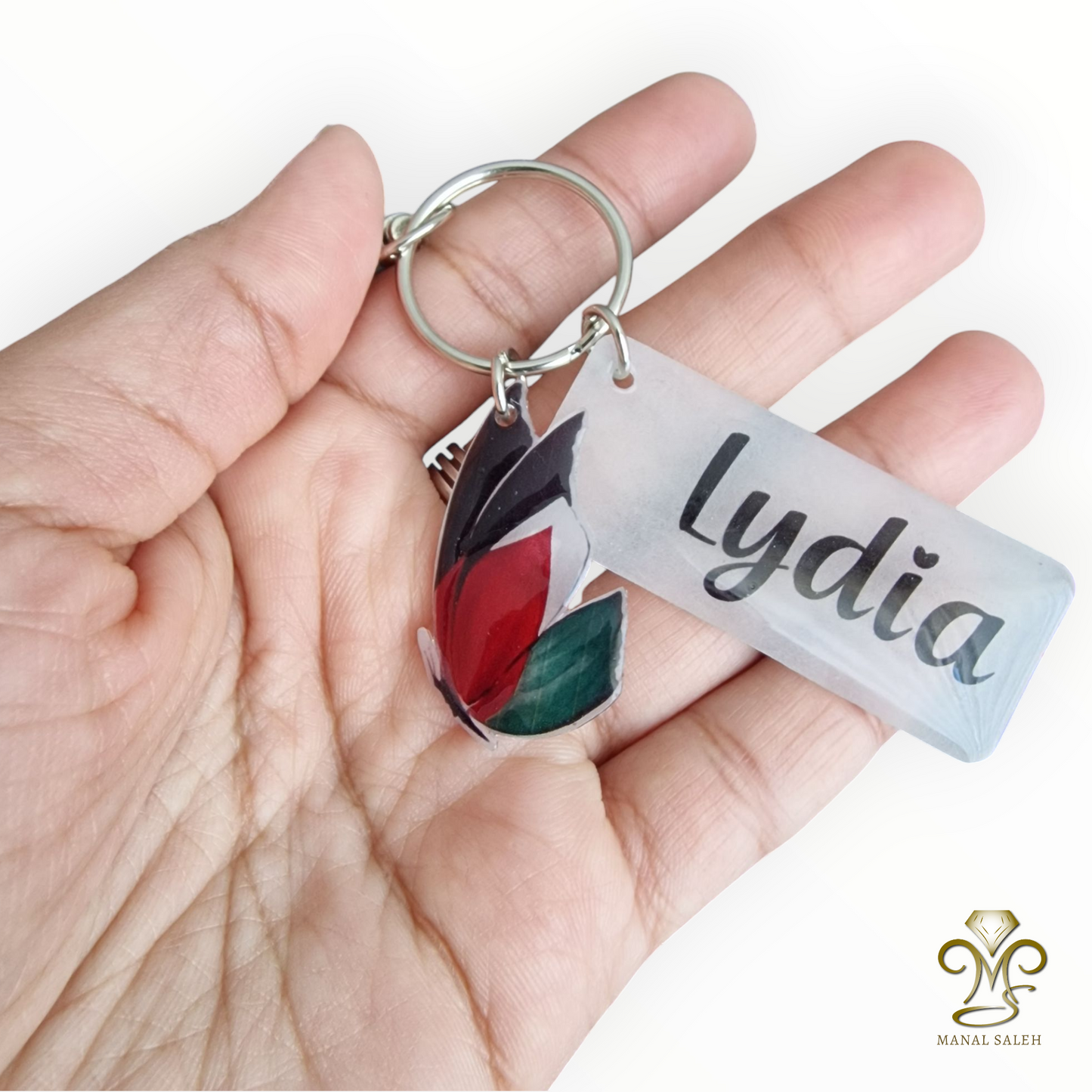 Lydia's Butterfly - The Keychain (Customised name!)